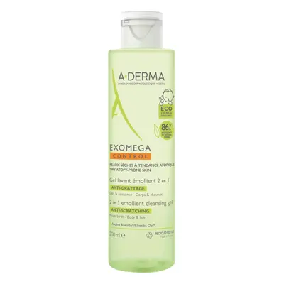 A-DERMA Čisticí gel pro suchou pokožku se sklonem k atopii 2v1 Exomega Control (Cleansing Gel) 2