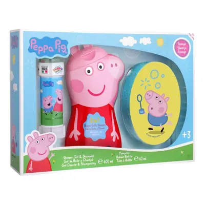 EP Line Peppa Pig - sprchový gel a šampon 2v1 400 ml + mycí houba + bublifuk