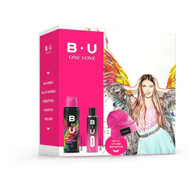 B.U. One Love - EDT 50 ml + deodorant ve spreji 150 ml + čepice