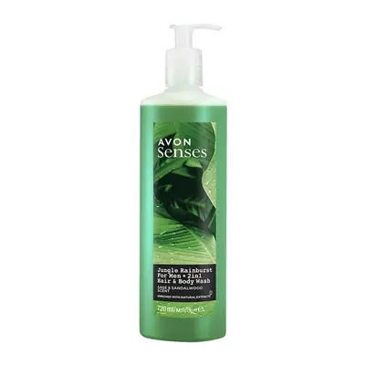 Avon Sprchový gel na tělo a vlasy s vůní šalvěje a santalového dřeva (Hair & Body Wash) 720 ml