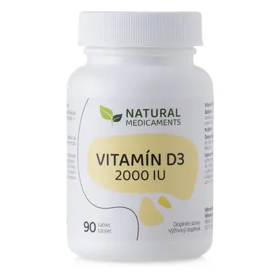 Natural Medicaments Vitamín D3 2000 IU 90 tbl.