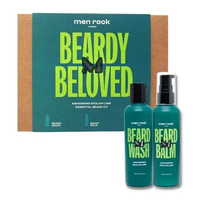 Men Rock London Dárková sada péče o vousy Sicilian Lime (Beard Duo Kit)