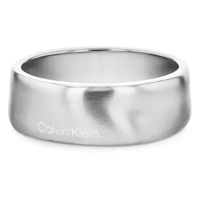 Calvin Klein Pánský prsten z oceli Metallic Waves 35100037 60 mm