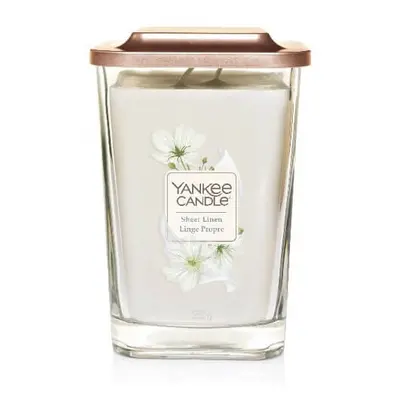 Yankee Candle Aromatická svíčka velká hranatá Sheer Linen 552 g