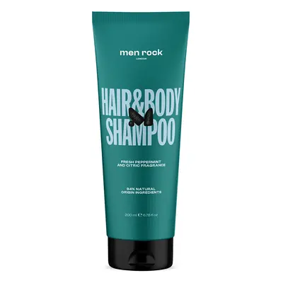 Men Rock London Tělový a vlasový šampon (Hair & Body Shampoo) 200 ml