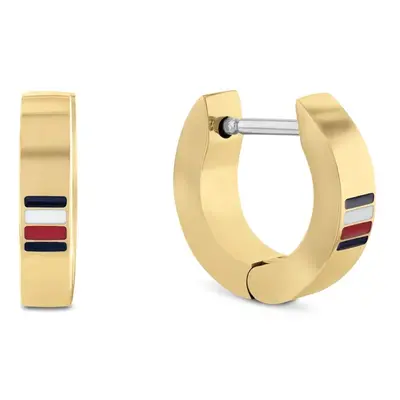 Tommy Hilfiger Pozlacené kruhové náušnice Men`s Earrings 2790586