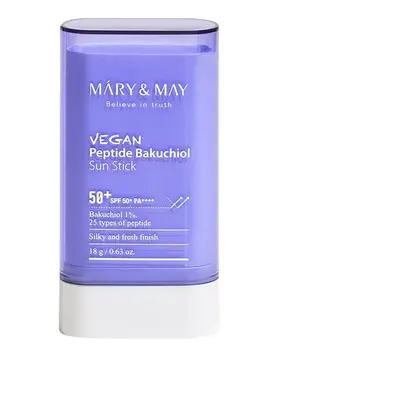 MARY & MAY Opalovací tyčinka SPF 50+ Vegan Peptide Bakuchiol (Sun Stick) 18 g