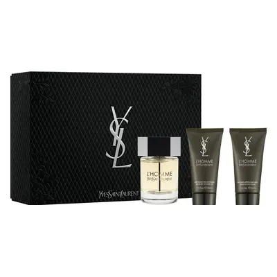 Yves Saint Laurent L´Homme - EDT 100 ml + sprchový gel 50 ml + balzám po holení 50 ml