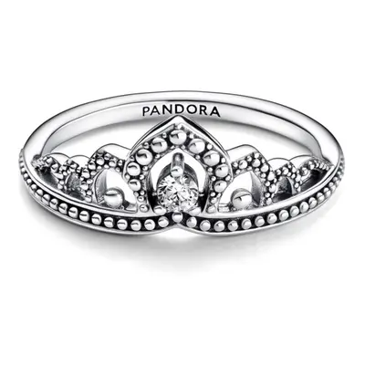 Pandora Stříbrný prsten Královský diadém s kuličkami Moments 192233C01 50 mm