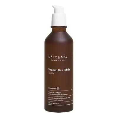 MARY & MAY Hydratační pleťové tonikum Vitamin B5 + Bifida (Toner) 120 ml