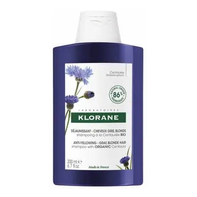 Klorane Šampon neutralizující žluté tóny Chrpa BIO 200 ml