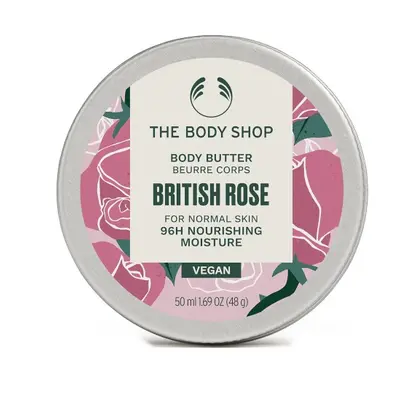 The Body Shop Tělové máslo pro normální pokožku British Rose (Body Butter) 50 ml