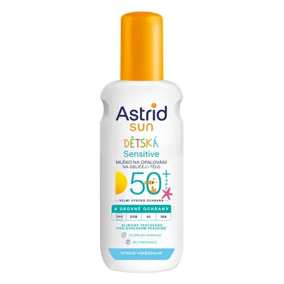 Astrid Dětské mléko ve spreji na opalování Sensitive SPF 50+ Sun 150 ml