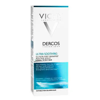 Vichy Ultrazklidňující šampon pro normální až mastné vlasy Dercos (Ultra smoothing Shampoo) 200 