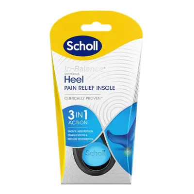 Scholl Ortopedické vložky do bot In-Balance Heel (Pain Relief Insole) 1 pár Medium