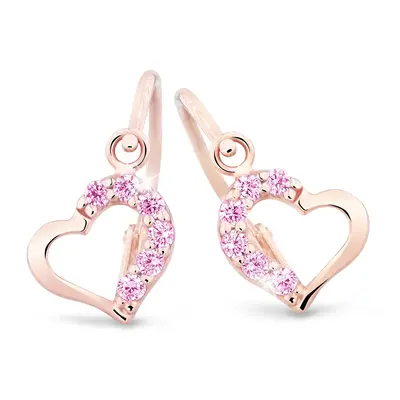 Cutie Jewellery Něžné dětské náušnice z růžového zlata C2757-10-X-4 růžová