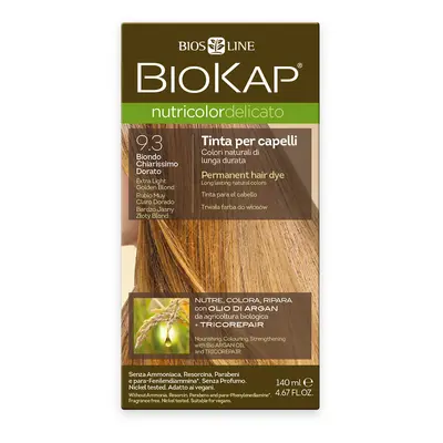 Biokap Nutricolor Delicato - Barva na vlasy 9.30 Blond zlatá - Extra světlá 140 ml