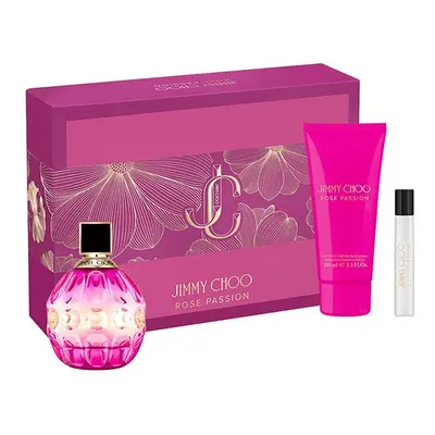 Jimmy Choo Rose Passion - EDP 100 ml + tělové mléko 100 ml + EDP 7,5 ml