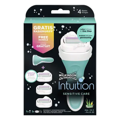 Wilkinson Sword Holicí strojek pro ženy Intuition Sensitive rukojeť + 3 různé hlavice