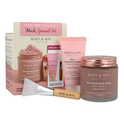 MARY & MAY Dárková sada Vegan Rose Hyaluronic Mask Special Gift Set