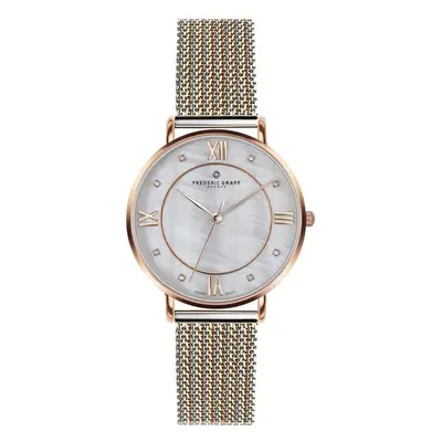 Frederic Graff Rose Liskamm tone. Steel + Rose Gold Mesh FAI-2718