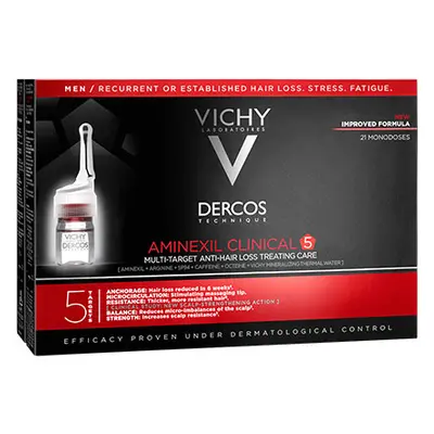 Vichy Multiúčelová kúra proti vypadávání vlasů pro muže Dercos Aminexil Clinical 5 21 x 6 ml