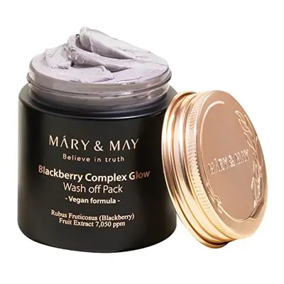 MARY & MAY Rozjasňující pleťová maska Blackberry Complex Glow (Wash Off Pack) 125 g