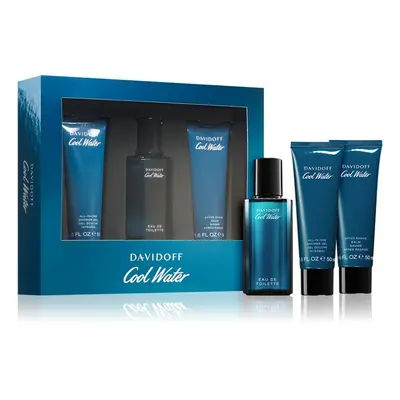 Davidoff Cool Water Man - EDT 40 ml + sprchový gel 50 ml + balzám po holení 50 ml