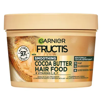 Garnier Vyhlazující maska pro nepoddajné a krepaté vlasy Cocoa Butter (Hair Food) 400 ml