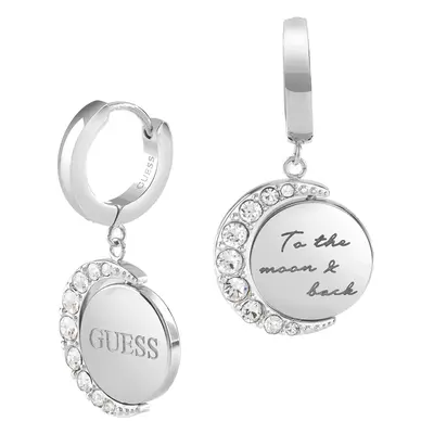 Guess Kruhové náušnice s přívěsky Moon Phases JUBE01192JWRH