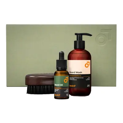 beviro Dárková sada The Bergamia Wood Beard Care Kit