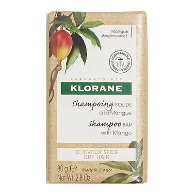 Klorane Tuhý šampon s mangem (Mango Shampoo Bar with Mango) 80 g