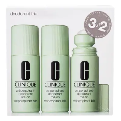 Clinique Sada kuličkových antiperspirant-deodorantů Deodorant Trio 3 x 75 g