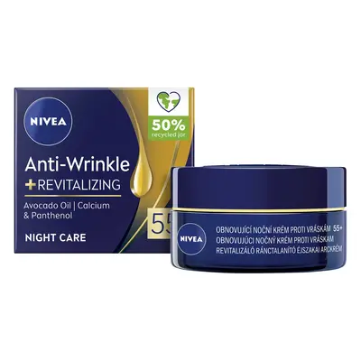 Nivea Obnovující noční krém proti vráskám 55+ (Anti-Wrinkle + Revitalizing) 50 ml