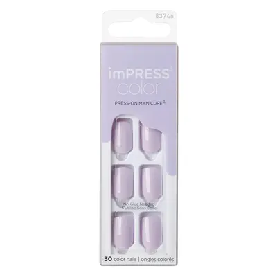 KISS Samolepící nehty imPRESS Color Picture Purplect 30 ks