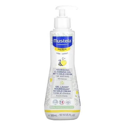 Mustela Dětský vyživující čisticí gel se včelím voskem pro suchou pokožku (Nourishing Cleansing 