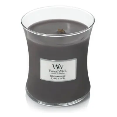 WoodWick Vonná svíčka váza Suede & Sandalwood 275 g