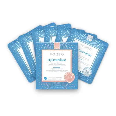 Foreo Hydratační maska na obličej pro suchou pleť UFO™ H2Overdose (Hydrating Mask) 6 x 6 g