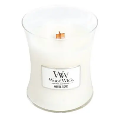 WoodWick Vonná svíčka váza White Teak 275 g