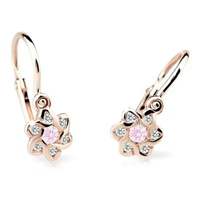 Cutie Jewellery Dětské náušnice z růžového zlata C2149-10-X-4 růžová