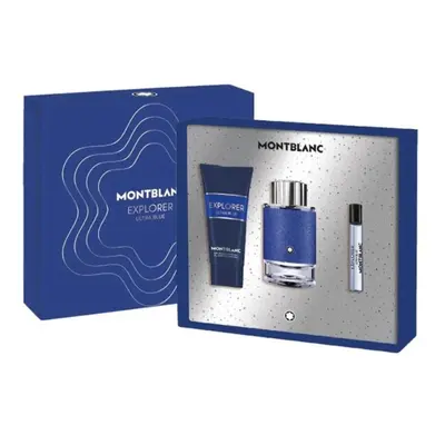 Mont Blanc Explorer Ultra Blue - EDP 100 ml + sprchový gel 100 ml + EDP 7,5 ml