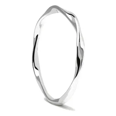 PDPAOLA Minimalistický stříbrný prsten SPIRAL Silver AN02-804 56 mm