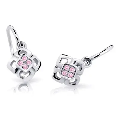 Cutie Jewellery Dětské náušnice z bílého zlata C2240-10-X-2 růžová