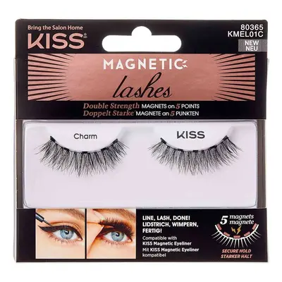 KISS Magnetické řasy 01 Charm (Magnetic Lashes Double Strength)