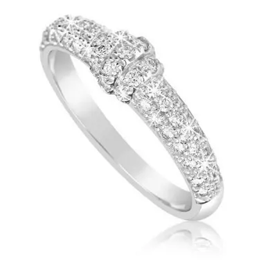 Cutie Diamonds Dokonalý prsten z bílého zlata s diamanty DZ6831-3190-10-X-2 53 mm