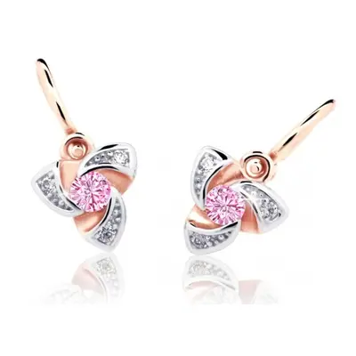 Cutie Jewellery Dětské náušnice z růžového zlata C2203-10-X-4 růžová