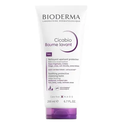 Bioderma Zklidňující a ochranný čisticí balzám Cicabio (Soothing Protective Cleansing Balm) 200 