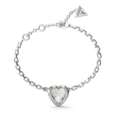 Guess Romantický ocelový náramek se srdíčkem Mon Amour JUBB04607JWRH 14,5 cm