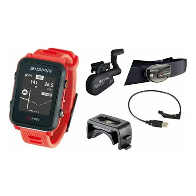 Sigma Pulsmetr iD.TRI SET Neon Red