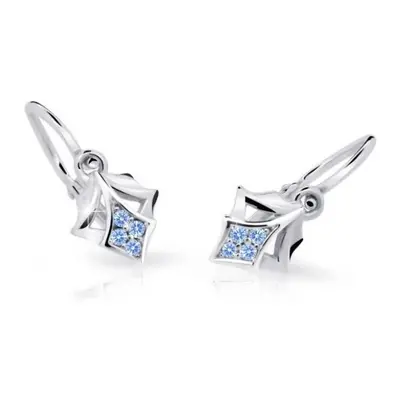 Cutie Jewellery Dětské náušnice z bílého zlata C2220-10-X-2 světle modrá